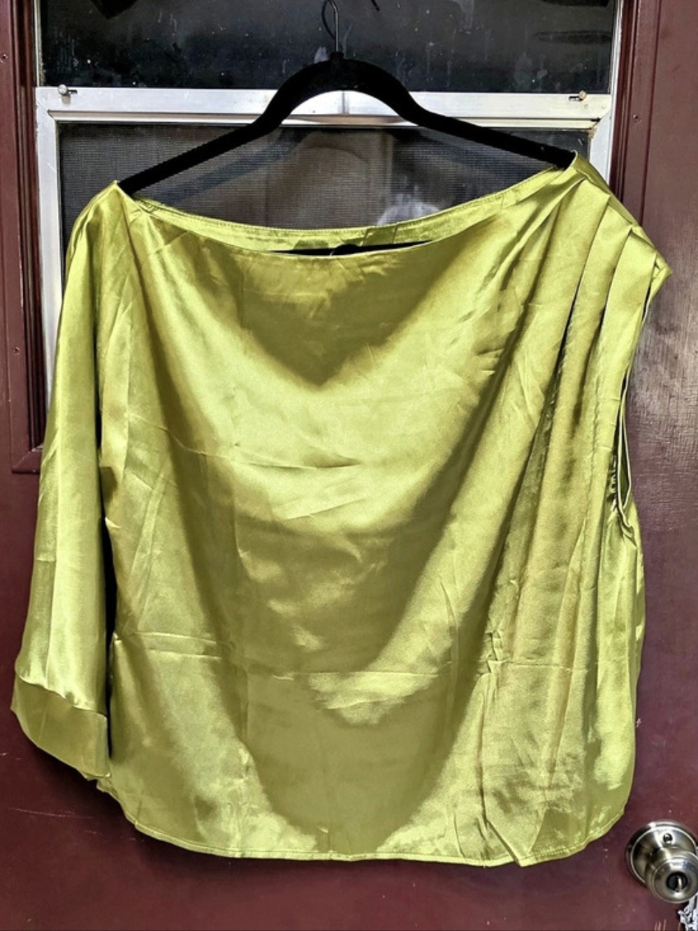 Green Polyester Wide-Leg Set - Picture 4 of 8